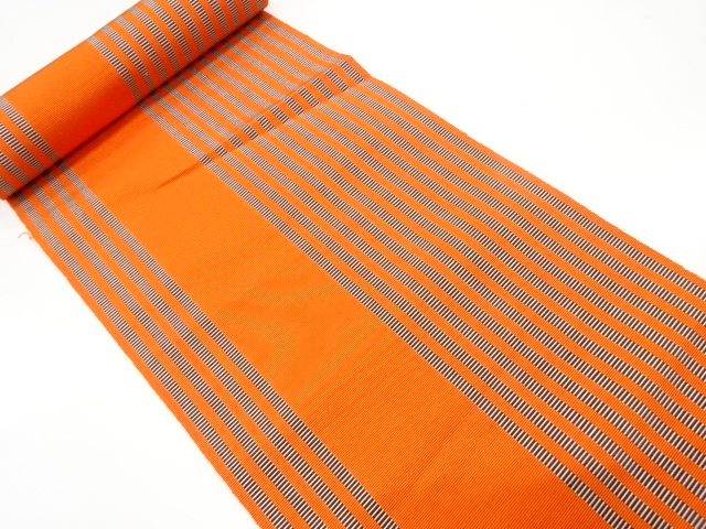 JAPANESE KIMONO / ANTIQUE BOLT FOR OBI / WOVEN STRIPE